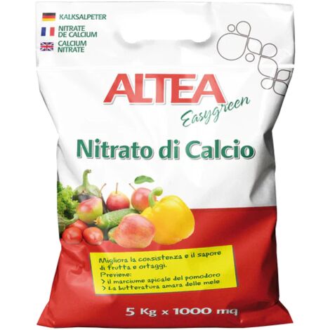 Engrais nitrate de calcium 15% N – Sac de 5 kg – Améliore la saveur et la texture des fruits et légumes – Application rapide – Altea