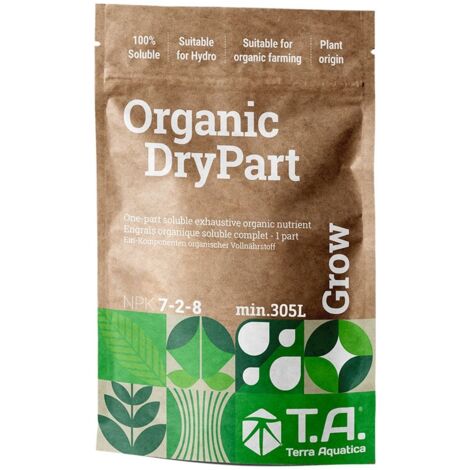 Engrais Organic Drypart grow - 400gr - Terra aquatica