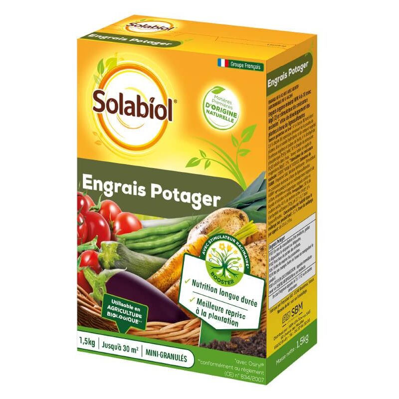Solabiol - Engrais bio potager 1.5Kg .