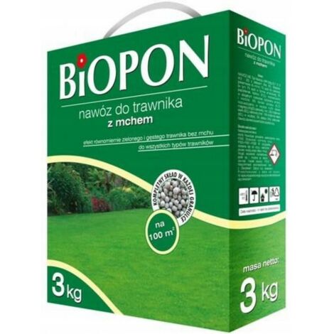 ENGRAIS POUR PELOUSE AVEC MOUSSE 3 KG - BR BIO-1050