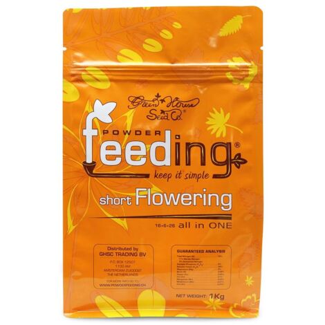 Engrais SHORT Flowering Powder Feeding 125gr - GREEN HOUSE