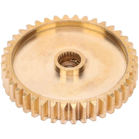Engrenage à Denture Droite en Laiton 40 Dents pour Servomoteur avec Canelure 25 Dents - Module 0.8 Pièce Robotique