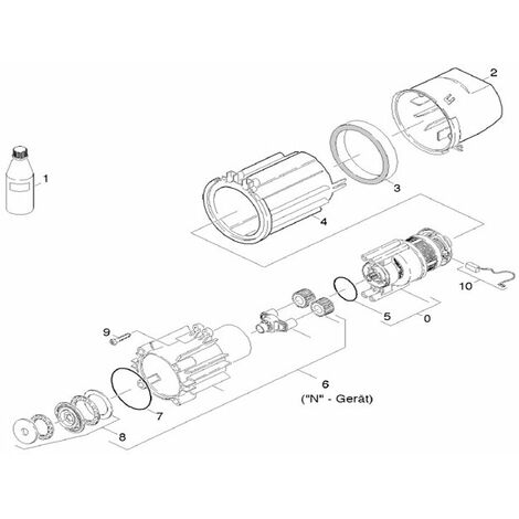 ENGRENAGE COMPLET POUR REMPLACEMENT 6 POUR NETTOYEUR HAUTE-PRESSION KARCHER - 40603910