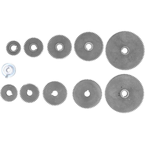 Engrenage de tour à 17 dents, roue de poulie de moteur T80 T60 T50 T40 T35 T30, Kit de coupe pour la coupe, 11 pièces