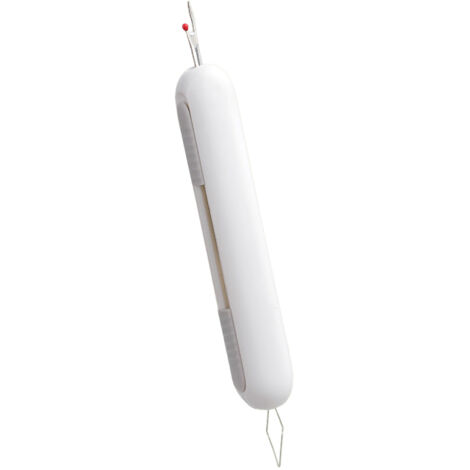 Enhebrador de agujas y removedor de costuras 2 en 1, herramienta elástica para enhebrar y remover costuras para coser, tejer y acolchar.