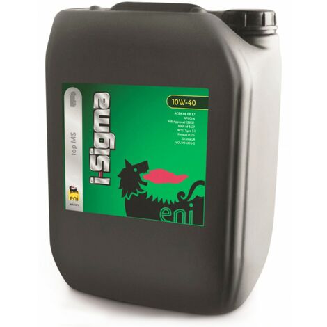 ENI 106650 - ACEITE MOTOR ENI I-SIGMA TOP MS 10W40, 20 LITROS