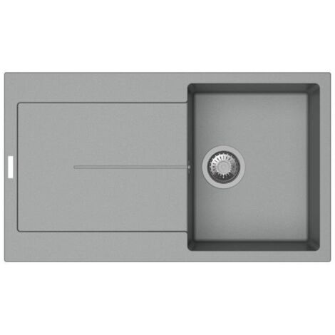 Enigma D100 lavello vasca e gocciolatoio croma