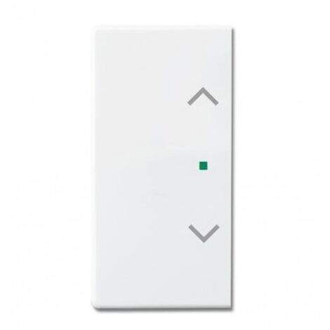 Enjoliveur 1/2 touche D/G 1 led 1 picto store blanc studio SRB-2-84 (BJE518191) pour actionneur 4 touches LINEAR ABB 6220-0-0160