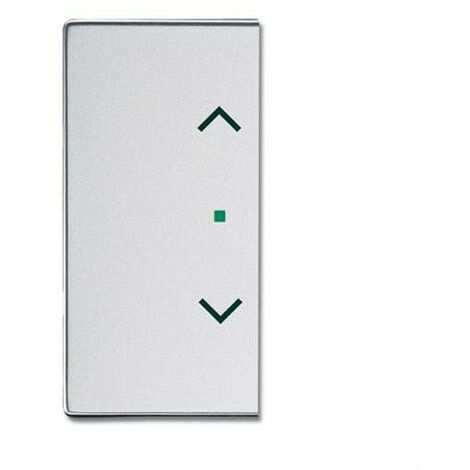 Enjoliveur 1/2 Touche D/G 1 Led 1 Picto Store Futur Linear Aluminium Silver 2CKA006220A0159 ABB BJE518225