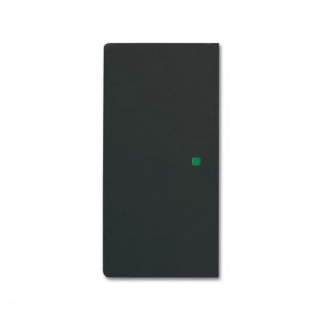 Enjoliveur 1/2 touche D/G 1 led sans picto noir mat SR-2-885 (BJE520456) pour actionneur 4 touches LINEAR ABB 6220-0-0623