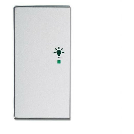 Enjoliveur 1/2 Touche G 1 Led 1 Picto Lumière Futur Linear Aluminium Silver 2CKA006220A0156 ABB BJE518224