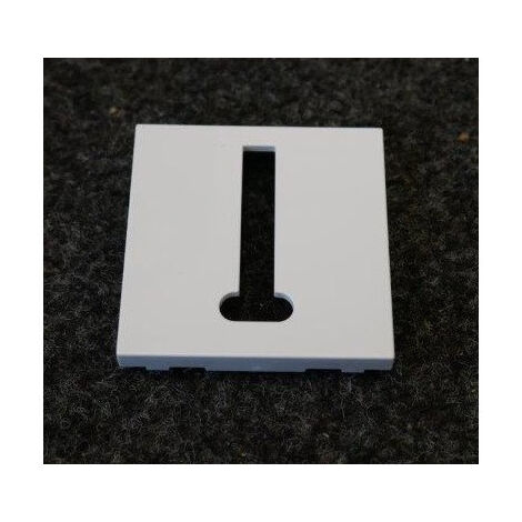 Enjoliveur 1 poste 2 modules blanc pure pour prise téléphonique en T série Gallery HAGER