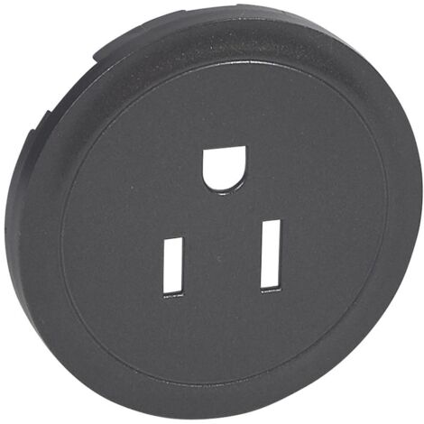 Enjoliveur 2P+T Standard US 15A Graphite LEGRAND 067967
