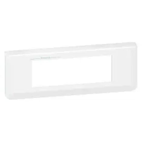 enjoliveur - 6 modules - blanc - antimicrobien - legrand mosaic 078726l