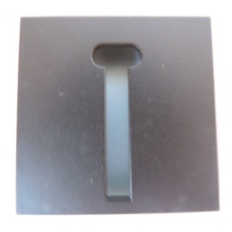 Enjoliveur anthracite pour prise telephonique en T FR dark brown NIKO 124-69071