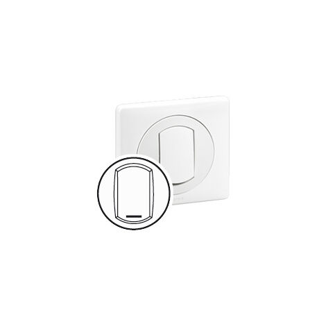 Enjoliveur avec porte étiquette Céliane IP44 pour référence 067001 ou 067031 Blanc LEGRAND 067805