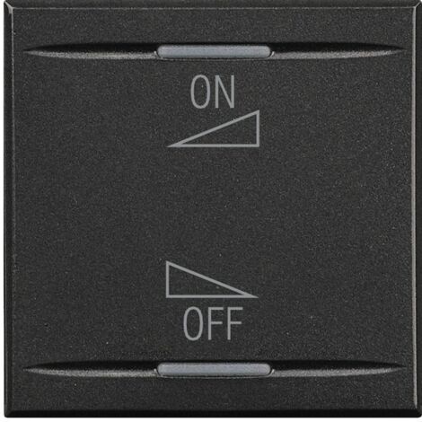 Enjoliveur Axolute MyHOME BUS diff sonore variation ON/OFF 2 mod anthracite BTICINO HS4911/2AI