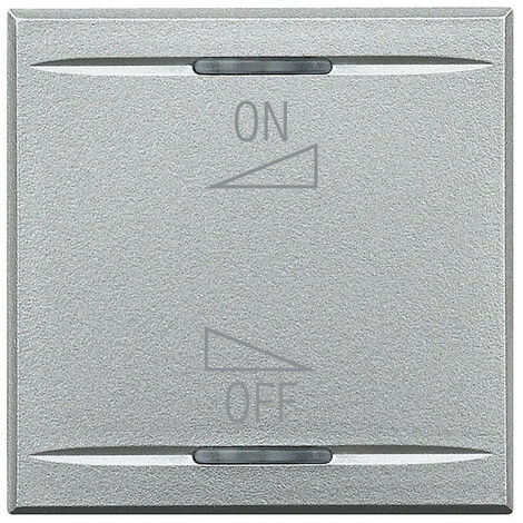 Enjoliveur Axolute MyHOME BUS diffusion sonore variation ON/OFF 2 mod alu BTICINO HC4911/2AI