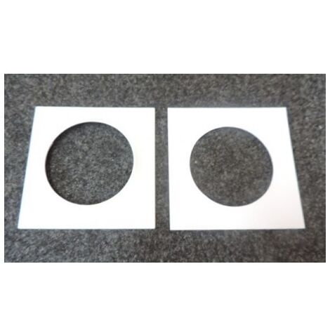 Enjoliveur Blanc 100x100mm épaisseur 3mm pour BAES BRIOSPOT KAUFEL 100601K