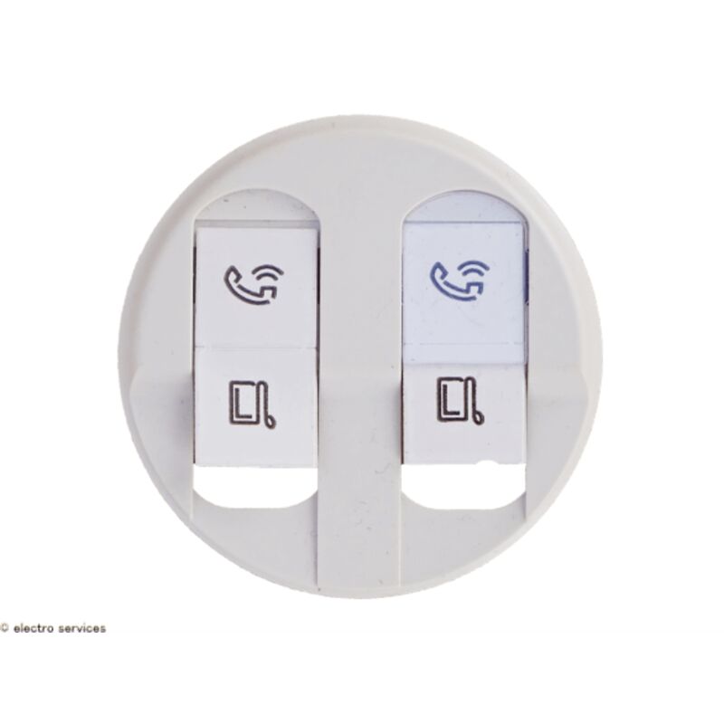 Legrand - Enjoliveur Céliane pour prise double RJ45 Blanc (068252)