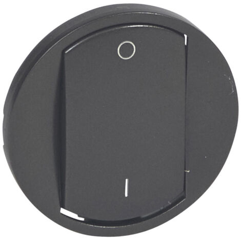 Enjoliveur Céliane doigt large pour interrupteur bipolaire finition graphite (067921)