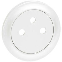 Enjoliveur Céliane pour prise 2P+T Surface - Blanc - Legrand