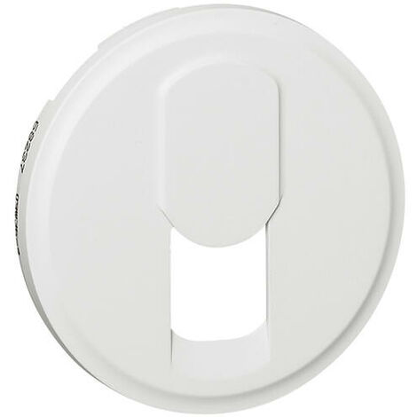 Enjoliveur Céliane pour prise téléphone pour réseau mixte et basique - Blanc