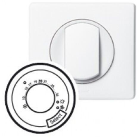 Enjoliveur Céliane pour thermostat fil pilote Blanc (068245)