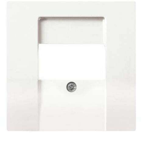 Enjoliveur central pour prise RJ45 Davos blanc Studio 1766-84 pour appareillage LINEAR ABB 580829