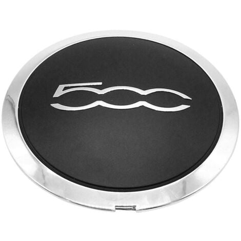 TUSERXLN Enjoliveur de 133 mm pour Fiat 500 - Cache central de roue, couleur argent,