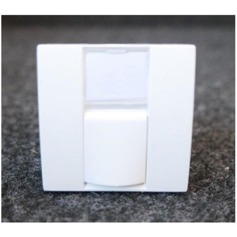 Enjoliveur de prise RJ45 simple blanc antimicrobien 45x45mm compatible autres supports infra+ ALTIRA