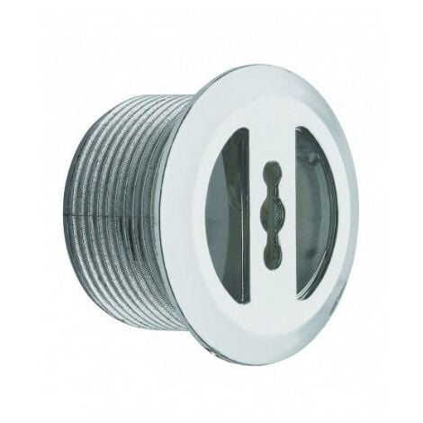 Enjoliveur de trop plein chromé diamètre 30, 20 mm pour vasque