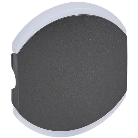 Enjoliveur double Céliane sans marquage graphite LEGRAND 064802