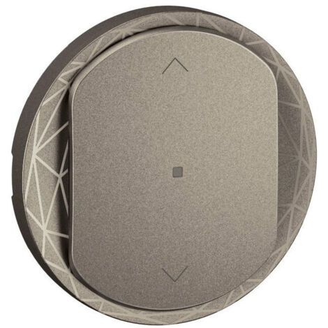 Enjoliveur interrupteur/commande volet roulants Céliane with Netatmo - Titanium (CT1431)