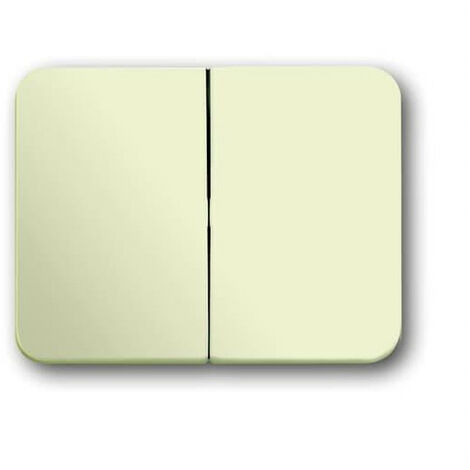 Enjoliveur Interrupteur Double 22G Ivoire/Blanc 2CKA001751A2565 ABB 582153