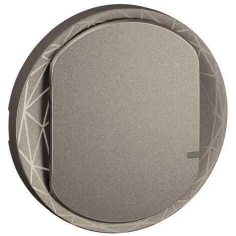 Enjoliveur interrupteur sans Neutre/commande Céliane with Netatmo Titanium LEGRAND CT1403
