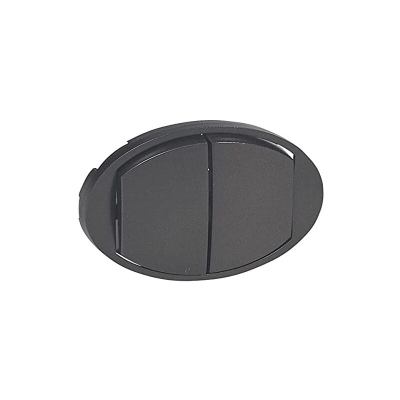 Legrand - céliane enjoliveur interrupteur double graphite - 067902