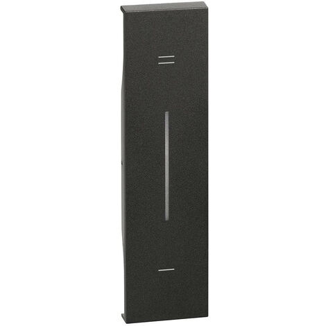 Enjoliveur Living Now avec symbole + et - MyHOMEUp 1 module noir mat BTICINO BTKG19MH