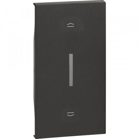 ENJOLIVEUR LIVING NOW POUR INTERRUPTEUR DE VOLETS ROULANTS 2 MODULES - NOIR MAT BTICINO COFREL ARDBTKG06M2