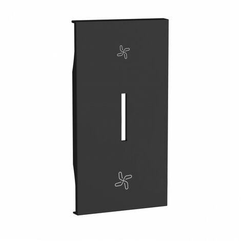 Enjoliveur Living Now pour interrupteur VMC 2 modules noir BTICINO BTKG06M2VMC