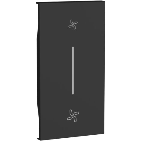 Enjoliveur Living Now pour poussoir VMC 2 modules noir BTICINO BTKG05M2VMC