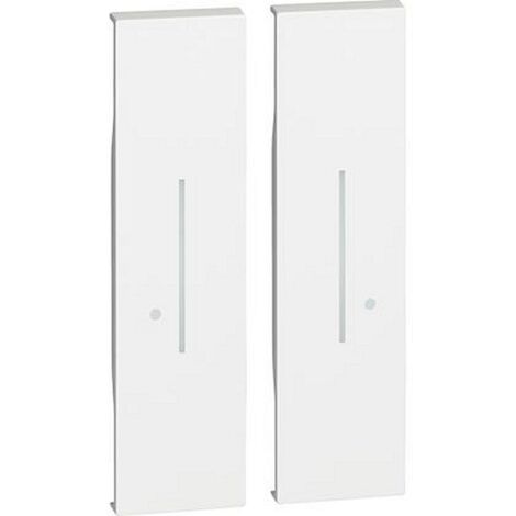 Enjoliveur Living Now with Netatmo pour commande 4 scénarios 2 modules blanc BTICINO BTKW37M2