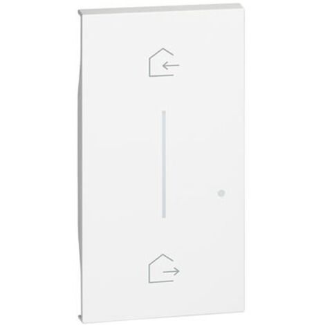 Enjoliveur Living Now with Netatmo pour commande départ arrivée 2 modules -blanc BTICINO BTKW40M2