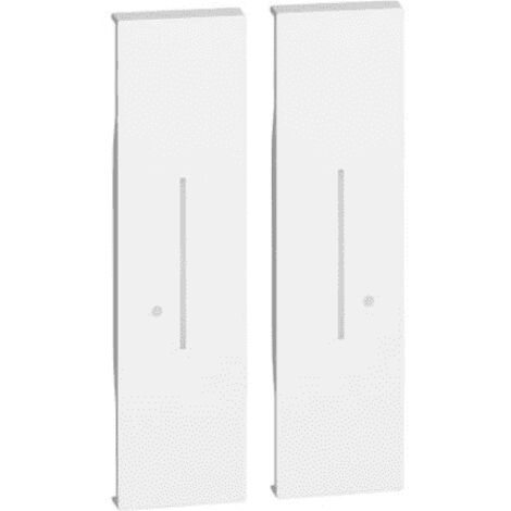 Enjoliveur Living Now with Netatmo pour commande sans fil double 2 modules-blanc BTICINO BTKW36M2
