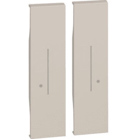 Enjoliveur Living Now with Netatmo pour commande sans fil double 2 modules-sable BTICINO BTKM36M2
