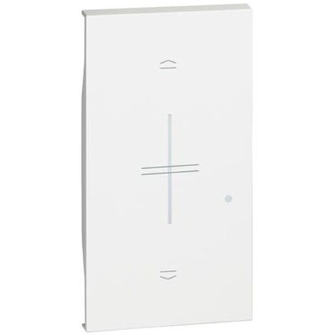 Enjoliveur Living Now with Netatmo pour interrupteur de volets 2 modules -blanc BTICINO BTKW32M2
