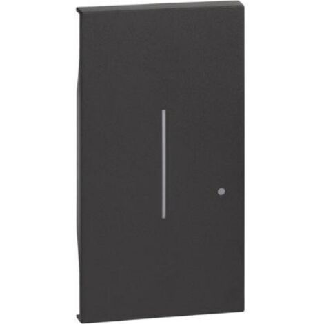 Enjoliveur Living Now with Netatmo pour interrupteur variateur 2 modules noir BTICINO BTKG33M2