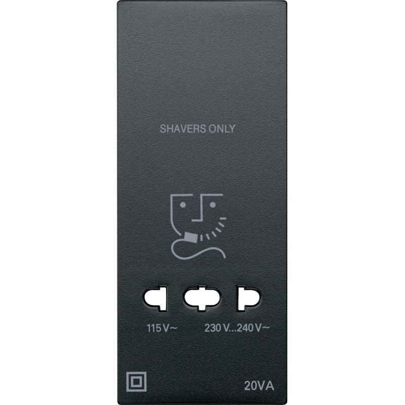 Schneider Electric - Enjoliveur M-Plan pour prise de rasoir anthracite schneider MTN213514