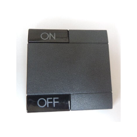 Enjoliveur manette 2 modules anthracite ON-OFF LivingLight Bticino