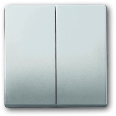 Enjoliveur pour interrupteur/bouton- poussoir double pur inox